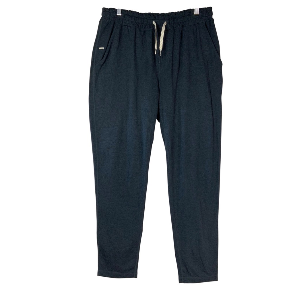 Vuori Performance Jogger Charcoal Heather Drawstring Elastic Waist Stretch XL